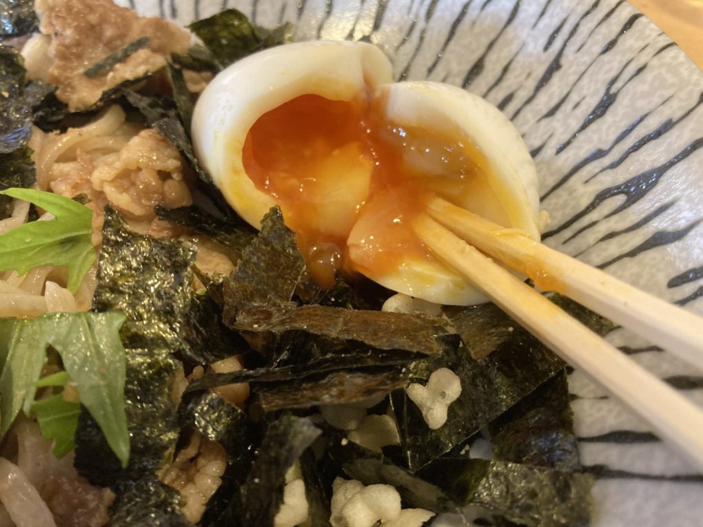 宮崎市内のつけ麺屋：肉麺もみじのつけ麺